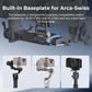 SMALLRIG Metal Phone Mount with Baseplate for Arca-Swiss,Compatible for DJI RS 4 Mini & RS 3 Mini, Cell Phone Mount Adapter Support Free Adjustment Joints, Phone Tripod Mount for iPhone 16 15-5338