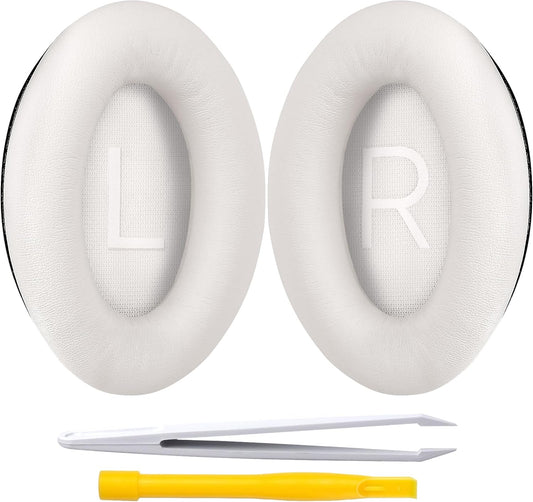 Replacement Ear Pads for Bose QuietComfort 45 (QC45)/QuietComfort SE (QC SE)/New QuietComfort Wireless Over Ear Headphones, Earpads Cushions with Softer Leather and Thicker Memory Foam