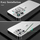 YWXTW Designed for iPhone 14 Pro/iPhone 14 Pro Max Camera Lens Protector Bling, [New Glitter Design] Individual Metal Tempered Glass Camera Cover Accessories Case Friendly, 1 Set (Silver Glitter)