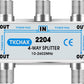 4 Way Coaxial Cable Splitter,Support 10-2602MHz, RG6 Compatible, Nickel-Plated for Cable Splitter,Work with CATV, Satellite TV,Antenna System and MoCA Configurations