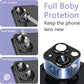 2 Pack Camera Lens Protector for iPhone 15 / iPhone 15 Plus,[Not Easy to Breakn ] AR Tempered Glass Strong Adsorption Metal Camera Cover Screen-black
