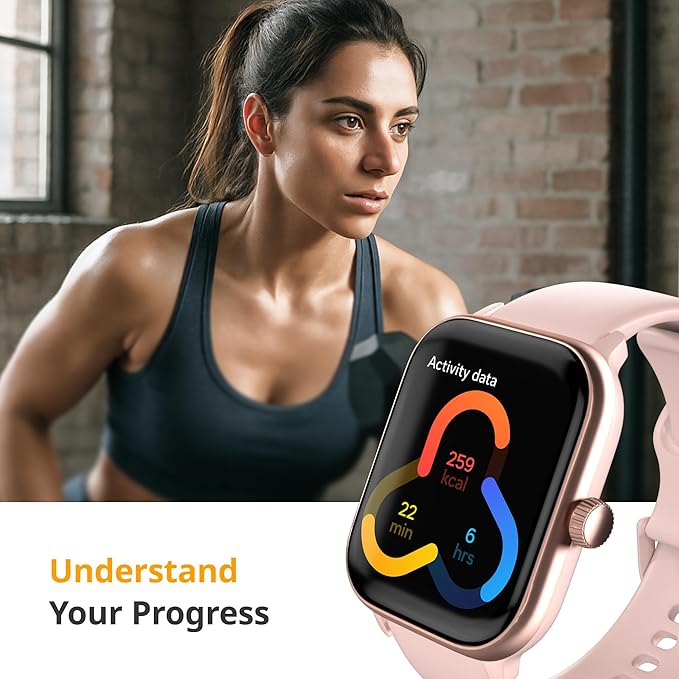 Spade & Co Health Smartwatch 4 - Smartwatch for Men & Women, Heart Rate, Sleep & SpO2 Monitor, Pedometer, Fitness Tracker, Answer/Make Calls IP68 Waterproof iOS & Android Compatible
