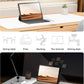 YSAGi Leather Desk Protector, Office Mat, Large Mouse Mat, Non-Slip PU Leather Blotter, Laptop Desk, Waterproof Writing Pad for Office and Home (White, 31.5" x 15.8")