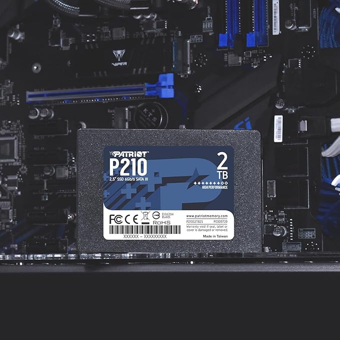 Patriot P210 2TB Internal SSD - SATA 3 2.5" - Solid State Drive - P210S2TB25