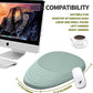 Hokafenle Ergonomic Mouse Pad Wrist Support, Terraced Slope Carpal Tunnel Wrist Pad for Mouse with Unibody Memory Foam, Wrist Rest Pain Relief Mousepad (Light Cyan, 11.8x7.9 in)