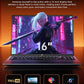 2026 New Gaming Laptop, 16.0inch Laptop Computer with AMD Ryzen 7 7730U(8C/16T, Up to 4.5GHz), 16GB RAM 512GB NVMe SSD Windows 11 Laptop, Radeon RX Vega 8 Graphics,WiFi 6, Backlit KB