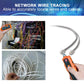 Goeco Ethernet Network Toner RJ11 RJ45 Network Cable Tester LAN Tracker Wire Finder Cat5 Cat6 with 2 Network Wire Stripper Toolkit Orange