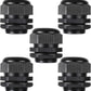 PENGLIN Cable Glands 1-1/4" NPT Nylon Cable Connector, Strain Relief Cord Connector, IP68 Waterproof Adjustable Locknut (1-1/4 Inch (5-Pack))