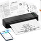 Portable Printers Wireless for Travel, Inkless Thermal Printer, Small Bluetooth Mobile Compact Printer Support 8.5" X 11" US Letter & A4,Compatible with iPhone Phone Laptop for Home Car Office Receipt