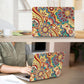 Compatible with 2025 2024-2022 MacBook Air 13 inch Case M4 A3240 M3 A3113 M2 A2681, Hard Shell&Keyboard Film&Screen Film&Webcam Cover for New M4 Mac Air 13.6 inch with Touch ID, Curved Doodle