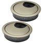 2 Pcs Desk Grommet 2" / 50 mm, Desk Cord Hole Cover, Cable Grommet Metal Zinc Alloy Materilal, Desk Hole Grommet for Home & Office Pc, Detachable Cable Cord Organizer-Bronze