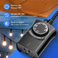 HBN Outdoor Light Timer with Remote Control, Waterproof Light Sensor Timer, 100 ft Wireless Range, 1 Grounded Outlet for Christmas Lights, 15A 1/2HP Heavy Duty
