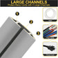 MYFAMIREA 10FT Floor Cord Cover Heavy Duty Cable Cover Protector 3 Channels Extension PVC Floor Wire Cover Outdoor Cord Hider Management Cord Cover for Wire on Floor for Home Office Outdoor, Grey