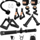 Cable Machine Attachment，LAT Pulldown Attachments Upgraded 1.3 Inch Comfort Grip Cable Attachments for Gym, Triceps Rope Bar,V Bar ,Double D Bar,Homr Gym Accessories