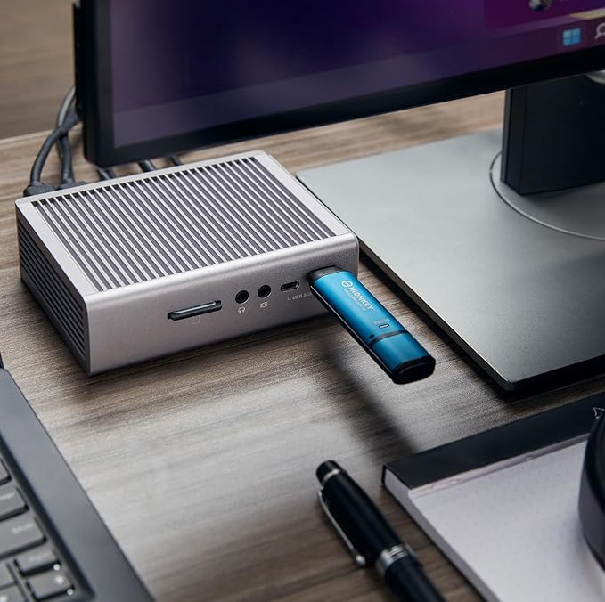Kingston Ironkey Vault Privacy 50 USB-C 16GB Flash Drive | FIPS 197 Certified | XTS-AES 256-bit | BadUSB and Brute Force Protection | Mult-Password Option | IKVP50C/16GB