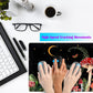 Ferns Leaves Cute Mushrooms Desk Mat Kawaii Green Plants Mouse Pad Xl Mat Large Gaming Desk Pad For Desk Decor Laptop Computer Keyboard Pad Desk Home Office For Women With Stitched Rounds 31.5x15.7 In