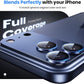 Hoerrye for iPhone 17 Pro Camera Lens Protector - [12FT Shatterproof Military Grade] [Strong Adsorption] Top 9H+ Tempered Glass Camera Screen Full Protective Cover Case Friendly,Deep Blue