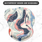 ITNRSIIET Ergonomic Mouse Pad with Gel Wrist Support Small Wrist Rest Smooth Surface Non-Slip PU Base Comfortable Office Supplies Pain Relief, 8.7 x 7.2 inches, Art Style Pattern