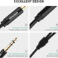 HOSONGIN 1/4" Splitter Cable, TRS to Dual 1/4" TRS Stereo Y Adapter, Gold-Plated Connectors, High-Fidelity Sound, Durable Aluminum Alloy Shell for Studio, DJ, Headphones, Live Sound Systems - 1.6Ft