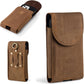 Hengwin Leather Cell Phone Holster Belt Pouch Case with Belt Clip Fit for iPhone 16 Pro Max 15 Pro Max 15 Plus 14 Pro Max 13 Pro Max Samsung Galaxy S25 Ultra S24 Ultra S23 Ultra A15 (Light Brown)