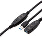 50 Feet Active USB Extension Cable 3.0 Male to Female with 2 Extension chipsets Signal Booster - Active Extension/Repeater Cord 15 Meters / 50 Feet (AC Power Supply Included)
