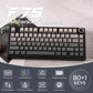 EPOMAKER x Aula F75 Gasket Mechanical Keyboard, 75% Wireless Hot Swappable Gaming Keyboard with Five-Layer Padding&Knob, Bluetooth/2.4GHz/USB-C, RGB (Black Gradient, LEOBOG Reaper Switch)