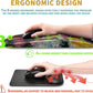 Hokafenle Ergonomic Mouse Pad Wrist Support with Massage Design, Wrist Rest Pain Relief Mousepad with Memory Foam&Non-Slip PU Base, Mouse Pads for Wireless Mouse & Desk(12x8 inch,Monet Chrysanthemum)