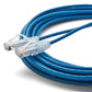 TRUECABLE Cat6 Component Rated Patch Cable, Unshielded (U/UTP), 25ft, Blue, 28AWG Solid Copper, Snagless 10G High-Speed Ethernet Cable, PoE++ 4PPoE 100W, UL Listed, RoHS-3, 1 Pack