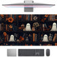Cute Ghost Desk Mat Dark Vintage Large Mouse Pad Gaming Black Mouse Pad XXL Large Gaming Mousepad Desk Mat for Desktop Office Computer Laptop Keyboard and Mouse Mat - 31.5 X 15.7 in Desktop Protector