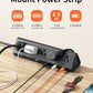 6.5 FT Desk Clamp Power Strip with 5 AC Outlets & 6 USB Ports PD 40W USB-C Fast Charging, 1250J Surge Protector, Fits 2.6 in top Edge Black