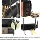 Black Braided Cable Management Sleeves Wire Loom Tubing Cord Protector Self-Wrapping (1/4"-30Feet)