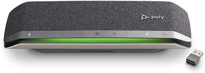 Poly Sync 40+ Smart Speakerphone (Plantronics) - Flexible Workspaces - Connect to PC/Mac via BT700 Adapter and Smartphones via Bluetooth - Works with Teams, Zoom – Amazon Exclusive