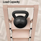 Taranta 4 Step Ladder, Lightweight Aluminum Step Stool with Convenient Handgrip, Folding Ladder with Anti-Slip Pedals, 330lbs Capacity Stepladder for Home, Office, Kitchen - Peach Pink