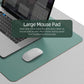 YSAGi Desk Mat, Desk Pad, 35.4" x 17" Laptop Leather Desk Pad Protector, Large Leather Desk Blotter for Keyboard and Mouse, Dual-Sided Desk Writing Pad for Office (Pistachio Green + Green Blue)