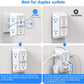 2 Pack Wall Charger, Surge Protector 6 Outlet Extender Multi Plug Wall Outlets with 4 USB Charging Ports (2 USB C Outlet) 3 Sided 1050J Power Strip Wall Adapter Spaced for Home Travel Office