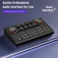 Synido Podcast Equipment Sound Card, Audio Interface Mixer with Pro-preamp, 48V Phantom, 9 Customize Sound Pads, XLR, 1/4", 1/8" Inputs for Live Streaming/Music Recording/Gaming/PC/Guitar, Black