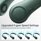 JISULIFE Portable Neck Fan, Hands Free Bladeless Fan, 5 Speeds, 4000 mAh Battery Operated Wearable Personal Fan, Twistable, Rechargeable, Gift for Women Men-Dark Green