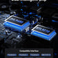 ORICO 80Gbps M.2 NVMe SSD Enclosure Silent Fanless Compatible with Thunderbolt 5/4/3/USB4 X50 Dual-chip USB3.2/3.1/3.0 M-Key/(M&B) Key NVMe SSDs up to 8TB Fanless Silent Cooling- X50PRO