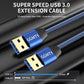 USB to USB Cable 20FT,Durable Braidedfor USB 3.0 Male to Male Type A to Type A Cable Data Transfer Compatible with Hard Drive, Laptop, DVD Player, TV, USB 3.0 Hub, Monitor, Camera, Set Up Box and More