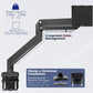 VIVO Premium Aluminum Monitor Arm for Ultrawide Screens up to 49 inches and 33 lbs, Heavy Duty Single Desk Mount, Pneumatic Height, Max VESA 100x100, Black, STAND-V101G1