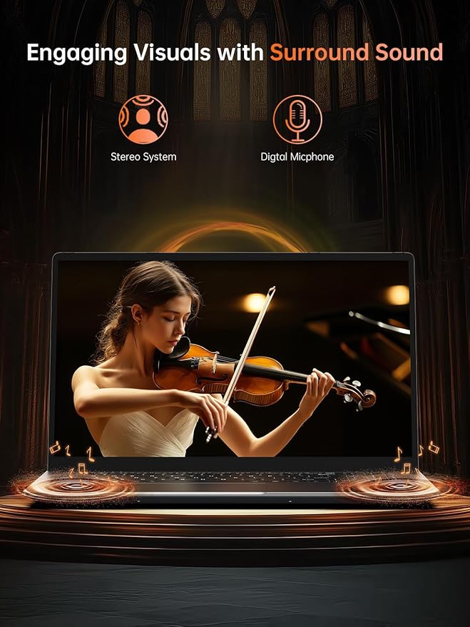 2026 New Gaming Laptop, 16.0inch Laptop Computer with AMD Ryzen 7 7730U(8C/16T, Up to 4.5GHz), 16GB RAM 512GB NVMe SSD Windows 11 Laptop, Radeon RX Vega 8 Graphics,WiFi 6, Backlit KB