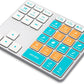 JCPAL ProGuide Wireless Keyboard for Procreate - Bluetooth Rechargeable Macro Pad Mini Keyboard for iPad Procreate with 35 Color-Coded Buttons