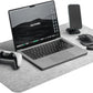 DELTAHUB - Minimalistic Felt Desk Protective Pad, Anti-Fray, Anti-Slip, Easy to Clean, Easy Glide, Long Lasting, Sleek Design, Comfortable, Resistant, Desk Mat, PC, Mac, Laptop - Large (18x32inch)