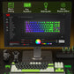 Redragon K734B Wireless Mechanical Keyboard,3-Modes Bluetooth Gasket Hot Swappable TKL RGB Custom Keyboard,Pre-lubed Switches, 81 Keys PBT Keycaps, South-Facing LEDs Socket