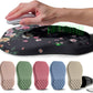 Ergonomic Raised Mouse Pad Wrist Support with Bilateral Slope Memory Foam Mousepad for Wrist Rest and Carpal Tunnel Pain Relief 11.8x7.9〃Flowers Bloom and Fade