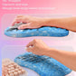 Hokafenle 2in1 Combination, Wave Keyboard Wrist Rest and Ergonomic Curvature Mouse Pad Wrist Support for Relieve Wrist Pain, Filled with Soft Cushion Memory Foam, Stay Positive