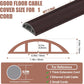 Floor Cord Covers for Wires 6FT Cable Hider Wire Cover Self Adhesive Cord Hider Floor for Offices, Homes, Workshops, Warehouses Cable Cavity 0.39" W x 0.27" H