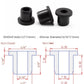 20 pcs 1/2" Drill Hole，5/16" ID Black Silicone Top hat Rubber Grommets for Wiring，Automotive，Firewall，Hole Plug，Desk，Screw，Water and Gas Pipe，Drain，House Siding，Cable Bushing，Glass，Wire Plug
