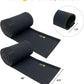 Hook and Loop Cable Sleeve by Wrap-It Storage - 48" x 4.5" (2-Pack) Black - Cut to Size Cord Organizer and Cable Protector for Desk, TV Cord Management to Hide and Cover Wire and Extension Cords