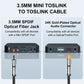 EMK 24K Gold-Plated Toslink to Mini Toslink Cable (30ft/10M) - Digital Optical Audio Cable with 3.5mm Mini Plug for Soundbar, Home Theater, TV - Silver SPDIF Fiber Optic Cable